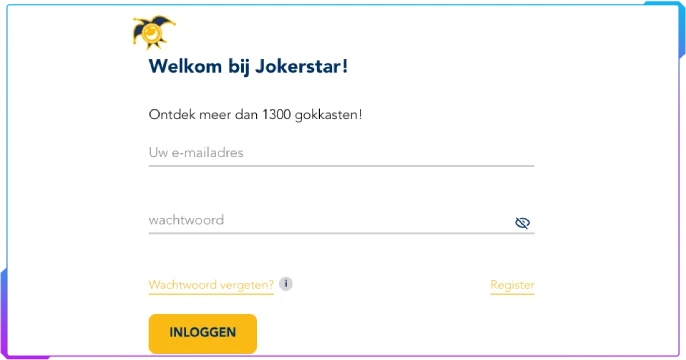 Jokerstar Casino Registratie banner